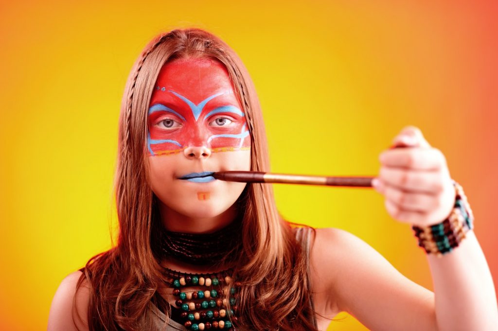 Markedsføring eksempel - Indianer ansigtsmaling